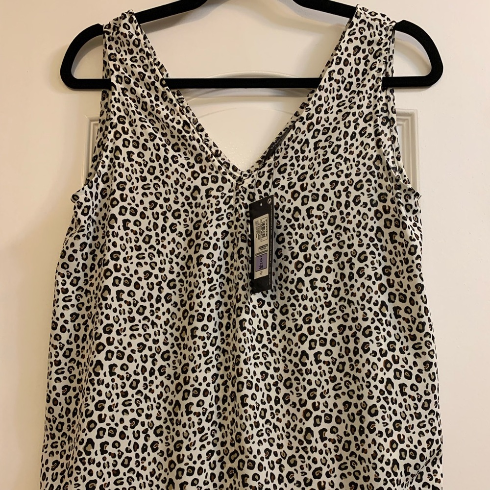 Marks & Spencer Collection ivory leopard tank